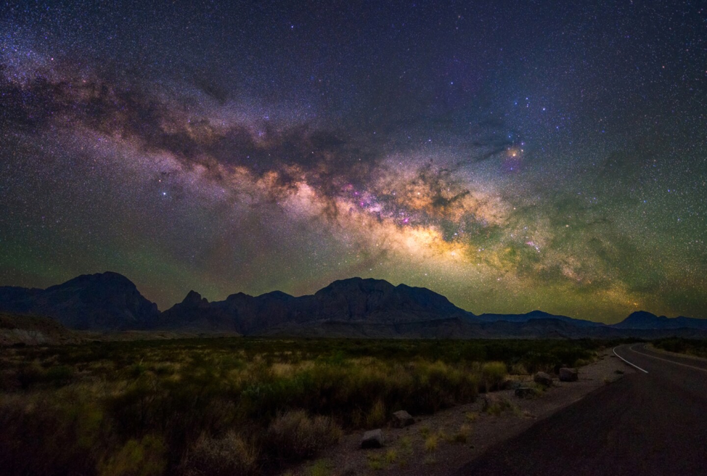 <h2>15. Greater Big Bend International Dark Sky Reserve, Texas and Mexico</h2> <p>Currently the largest land area on Earth protected for dark skies, roughly 9 million acres of protected nighttime darkness straddle the border in southwestern Texas and northern Mexico. While the reserve’s name only refers to <a class="Link" href="https://www.nps.gov/bibe/index.htm" rel="noopener">Big Bend National Park</a>, it also includes <a class="Link" href="https://tpwd.texas.gov/state-parks/big-bend-ranch" rel="noopener">Big Bend Ranch State Park</a> and <a class="Link" href="https://tpwd.texas.gov/huntwild/hunt/wma/find_a_wma/list/?id=2" rel="noopener">Black Gap Wildlife Management Area</a> in Texas, as well as three protected areas in <a class="Link" href="https://www.afar.com/travel-guides/mexico/guide" rel="noopener">Mexico</a>—Maderas del Carmen, Ocampo, and Cañón de Santa Elena. It is the world’s first binational International Dark Sky Reserve. </p> <p>Here, the Milky Way casts a dazzling, dappled glow across the inky canvas, and visitors can join guided night sky programs led by park rangers to understand better the cosmos and the importance of preserving natural darkness. It’s also possible to visit the McDonald Observatory in Fort Davis, Texas, for a deeper dive into the galaxy.</p>