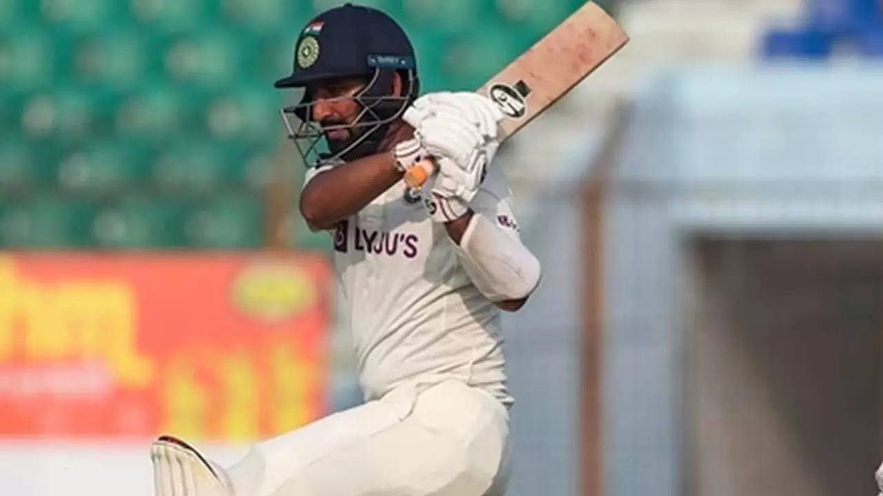 cheteshwar pujara plays bazball in rajkot, slams 108 in 105 balls to send timely reminder to team india