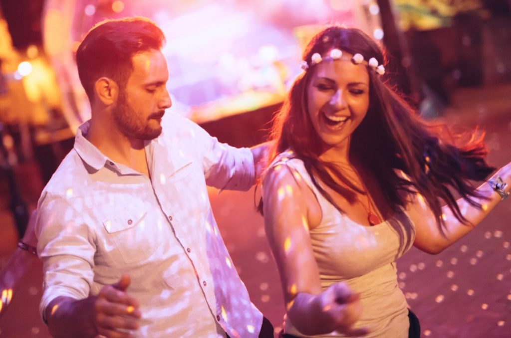 <p>Whether it’s a formal dance class or a night out at a club with a lively dance floor, dancing is a great way to connect physically and have fun.</p>