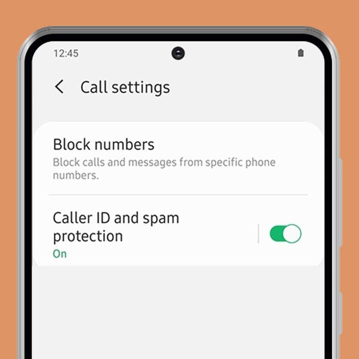 Samsung Caller Id And Spam Protection Setting