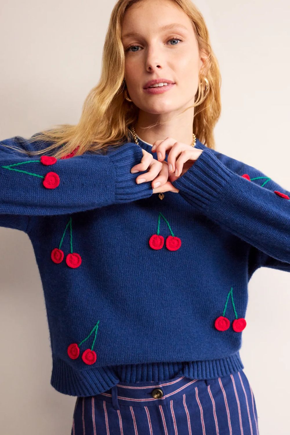 my perfect red cardigan is currently on sale—along with all of boden’s new-in bits