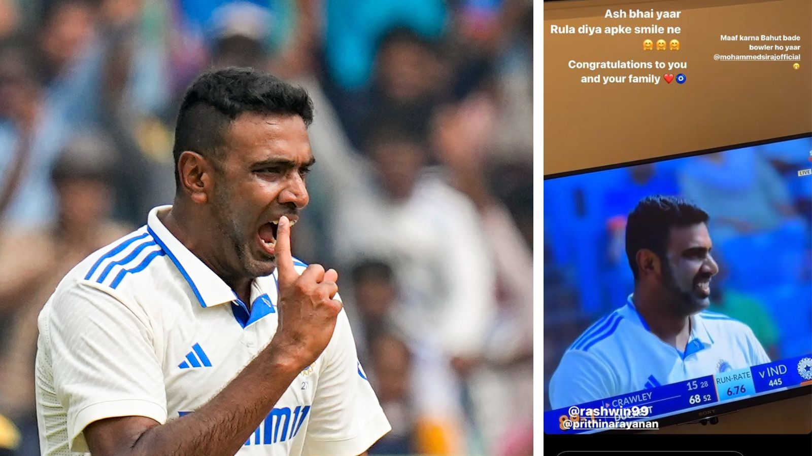 android, ‘your smile made me cry’: suryakumar yadav’s emotional message to r ashwin