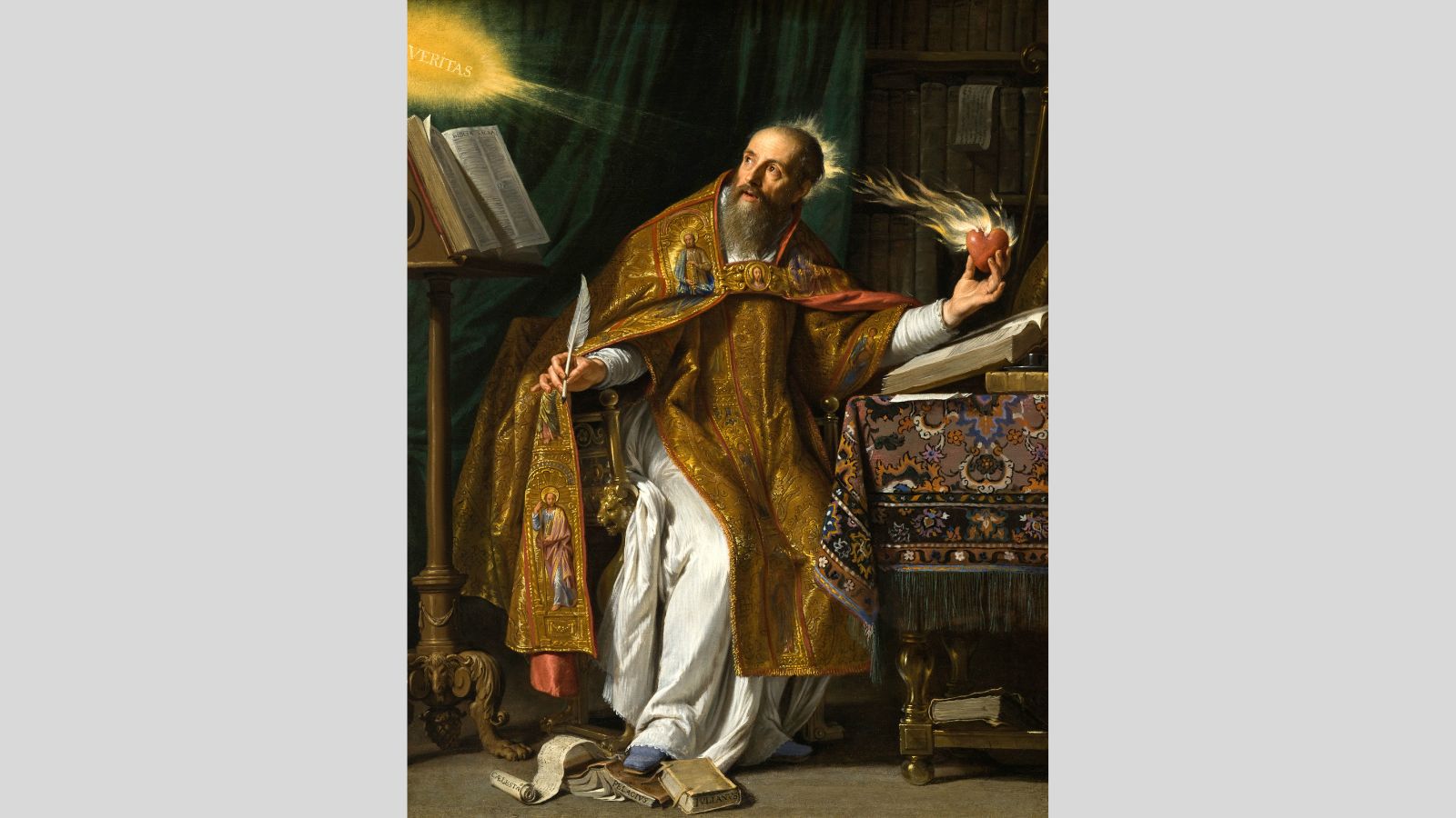 <p>Saint Augustine, a renowned theologian and intellectual hailing from North Africa, witnessed the decline of the Roman Empire during his lifetime. In his seminal work, “Confessions,” Augustine navigates the intersections of his earthly experiences and spiritual quest, intertwining personal anecdotes with profound philosophical reflections on faith. Structured like biblical narratives, this monumental opus comprises twelve books chronicling Augustine’s journey of self-discovery and redemption amidst the tumultuous backdrop of the early first millennium’s dark ages.</p>