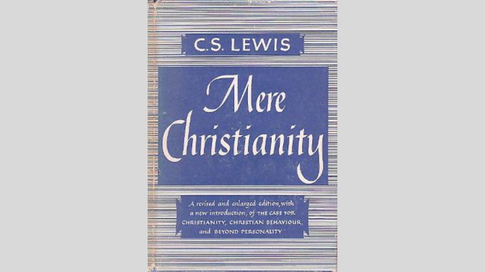 <p>During World War II, amidst Britain’s battle against Hitler’s Germany, C.S. Lewis emerged as a prominent figure, broadcasting radio talks. His renowned book, “Mere Christianity,” delves into various arguments advocating for Christianity. Lewis posits that belief in God manifests in two distinct ways: through rational contemplation of His existence and through inherent moral inclinations. Offering compelling insights, this work transcends religious boundaries, appealing to a broad audience interested in philosophical exploration and ethical inquiry. It is a noteworthy read for individuals of all faith backgrounds.</p>