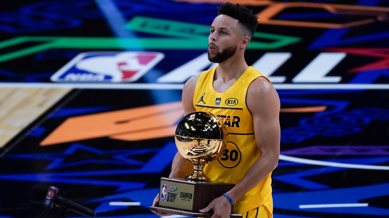 stephen curry beats sabrina ionescu in three-point shootout at all-star weekend