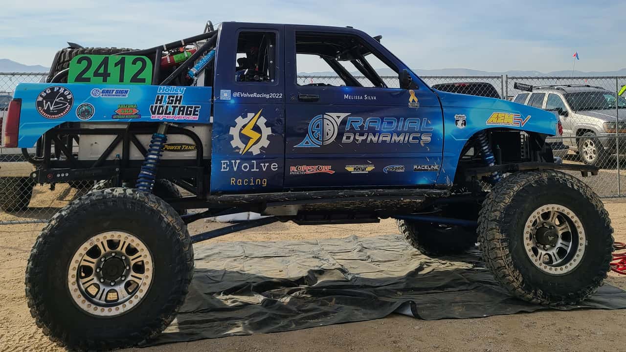 this tesla-powered chevy s-10 just crushed a brutal off-road race