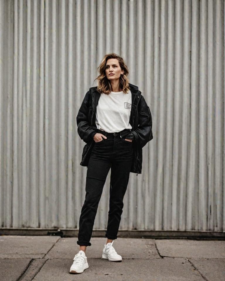 <p>Keep it sleek with a white on black combination. This is one of the best monochrome palettes to give off that chic and slightly mysterious vibe. It’s perfect for any occasion too. All you need to glam things up are a few statement accessories.</p>