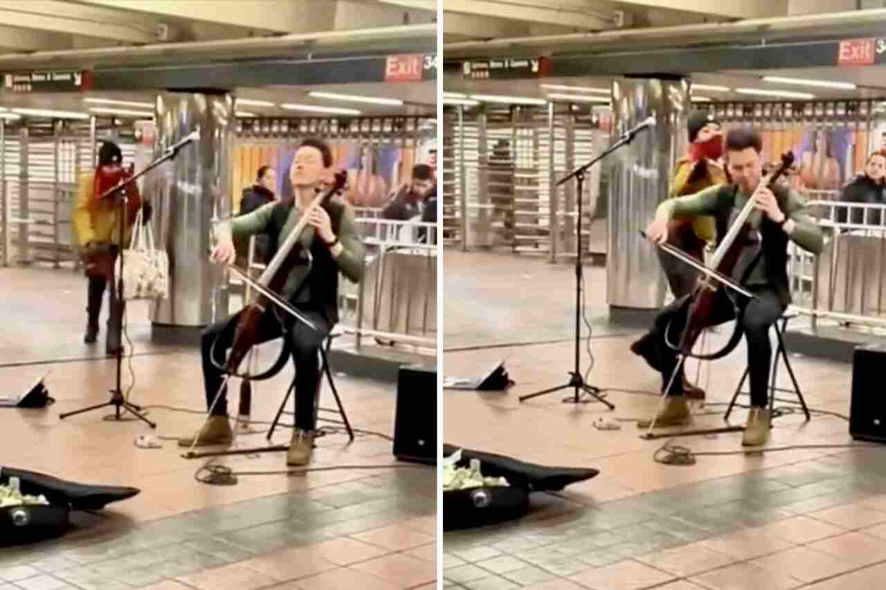 video scioccante: violoncellista attaccato da una estranea mentre suonava nella metropolitana di new york