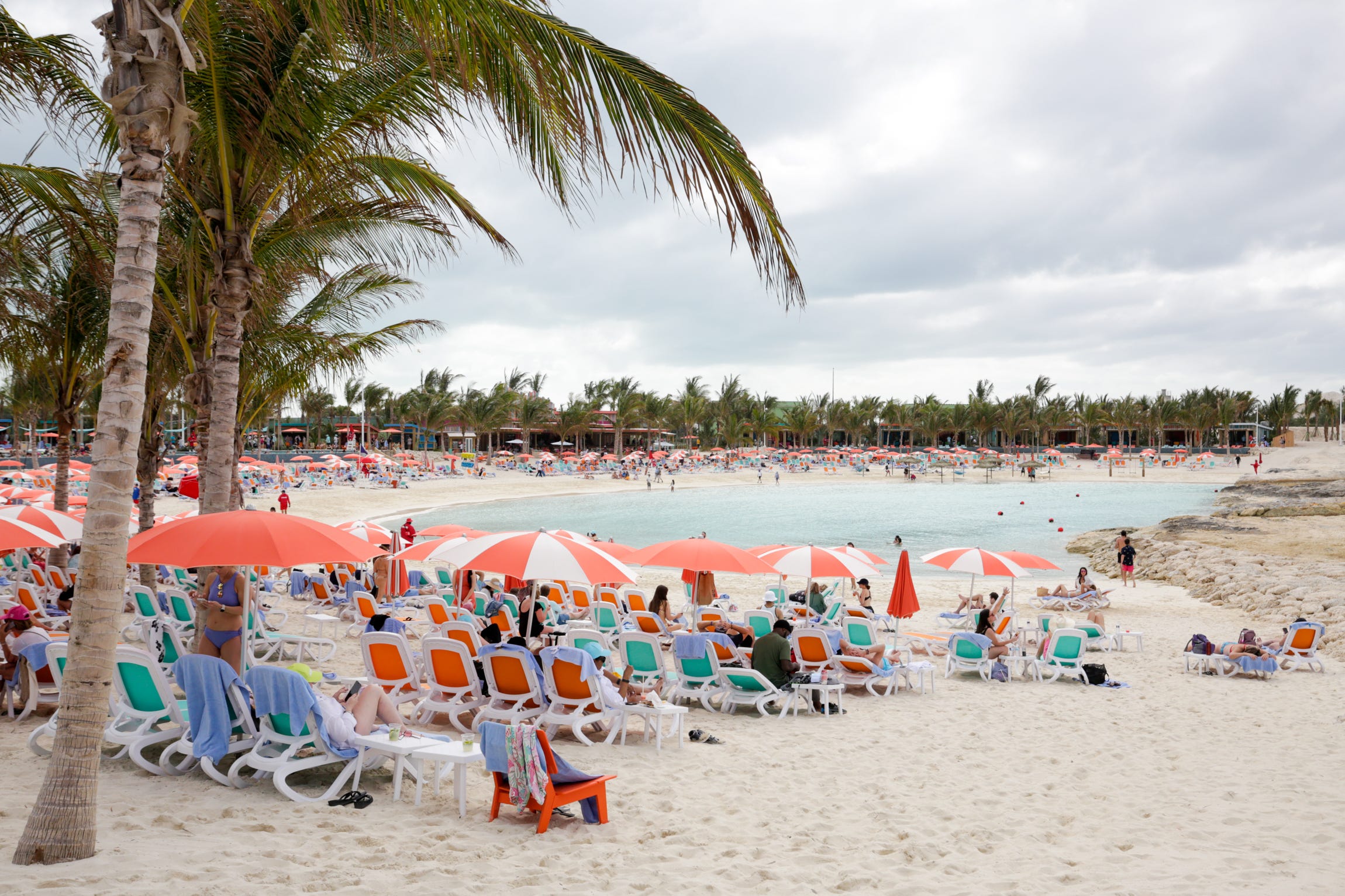 <ul class="summary-list"><li>I spent an afternoon at Hideaway Beach, the new adults-only area of Royal Caribbean's private island.</li><li>The cruise brand has invested $350 million into <a href="https://www.businessinsider.com/review-royal-caribbean-bahamas-cococay-private-island-photos-2023-3">Perfect Day of CocoCay</a>, launched in 2019. </li><li>About two-thirds of Royal Caribbean's guests are expected to stop at the private Bahamas island this year.</li></ul><p>What do you get when you cross a Las Vegas pool club with a cruise ship and a private island? You get <a href="https://www.businessinsider.com/royal-caribbeans-250-million-private-island-seeing-strong-demand-photos-2023-3">Royal Caribbean's new Hideaway Beach.</a></p><p>In January, the popular cruise line unveiled the newest extension of its <a href="https://www.businessinsider.com/icon-of-the-seas-wonder-of-the-seas-royal-caribbean-2024-1">Perfect Day at CocoCay</a> private island in the Bahamas. And in a maybe unexpected move from its family-friendly image, the new Hideaway Beach is adults-only, loud, and boozy.</p><p>Like, very boozy.</p><p>When I visited the recently completed section during a short complimentary press sailing on Royal Caribbean's newest ship, <a href="https://www.businessinsider.com/royal-caribbean-icon-of-the-seas-cruise-ship-review-photos-2024-2">Icon of the Seas</a>', in late January, I immediately got flashbacks to my first and only encounter with an Atlantic City, New Jersey, pool club. (Before you ask — no, it wasn't my idea).</p><div class="read-original">Read the original article on <a href="https://www.businessinsider.com/royal-caribbean-perfect-day-cococay-new-adult-only-area-review-2024-2">Business Insider</a></div>