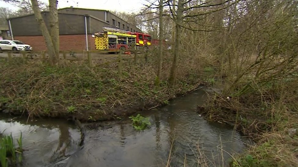 work under way after heating oil spill in river