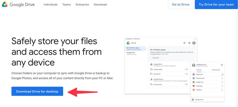 how to download google drive in mac