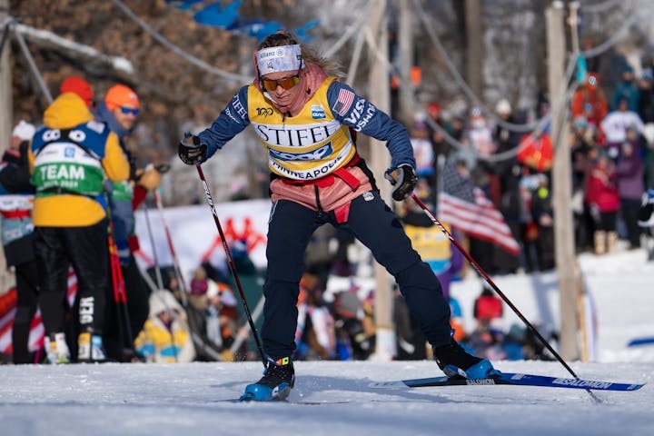diggins finishes fourth as world cup cross-country skiing comes to minneapolis