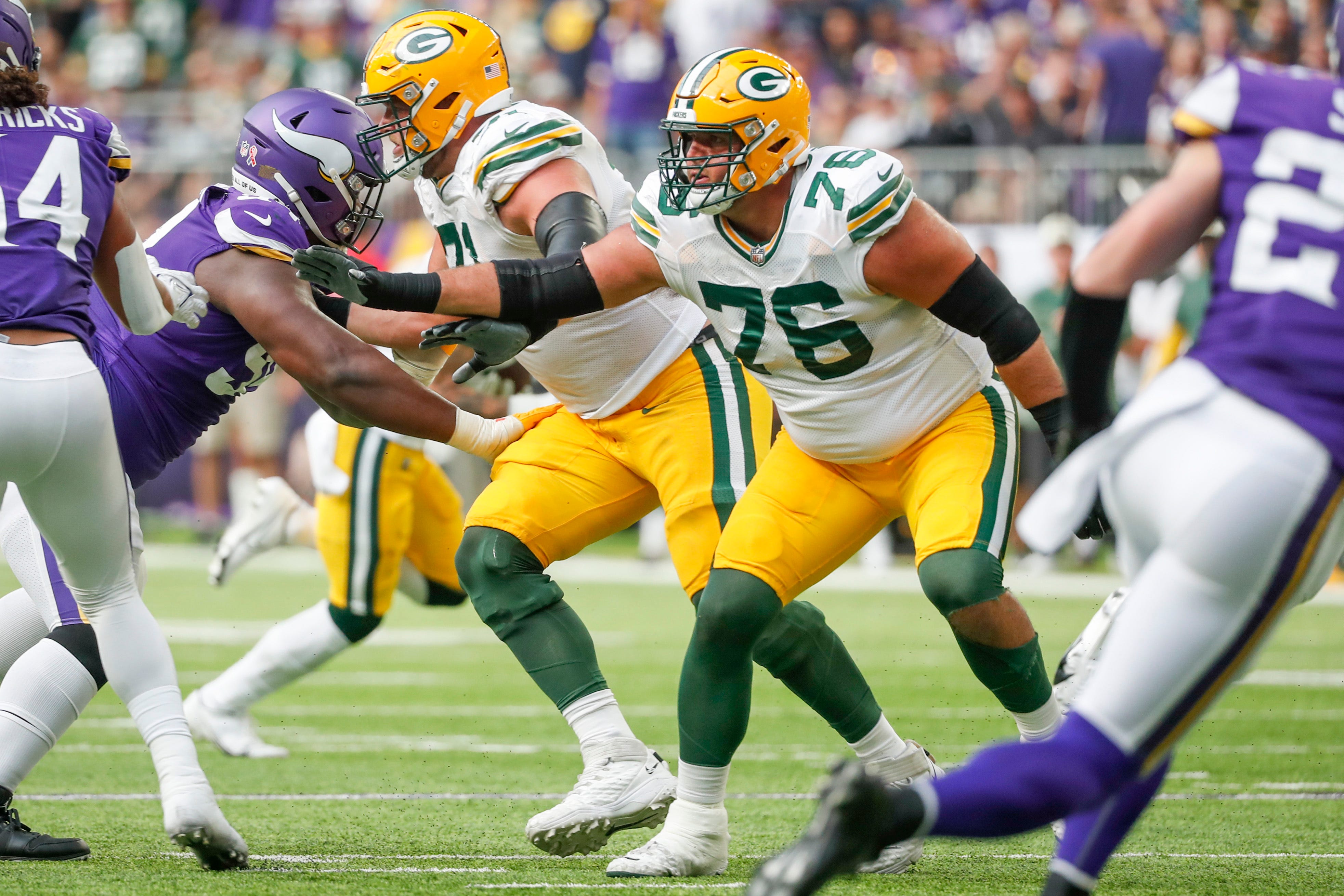 packers positions of need: 11 guards in pff's top 150 free agents