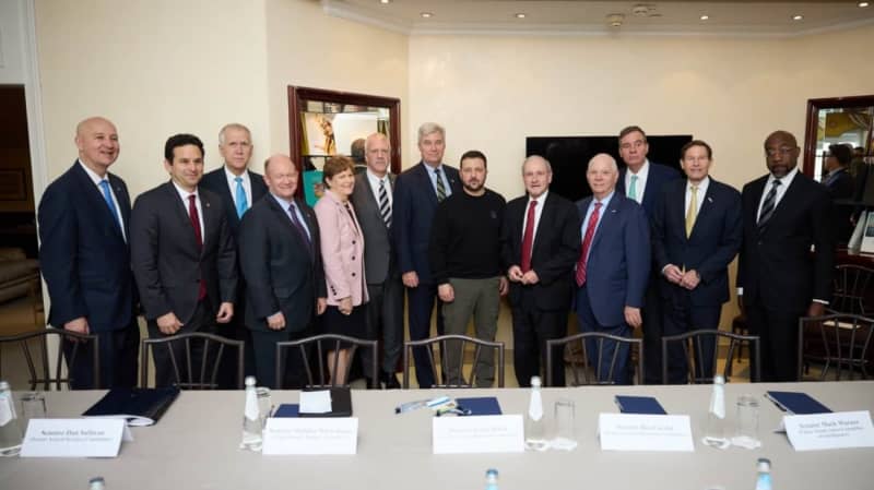 Zelenskyy Meets With Bipartisan US Senate Delegation In Munich