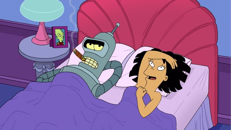 a joke from futurama's proposition infinity episode fell victim to fox censors