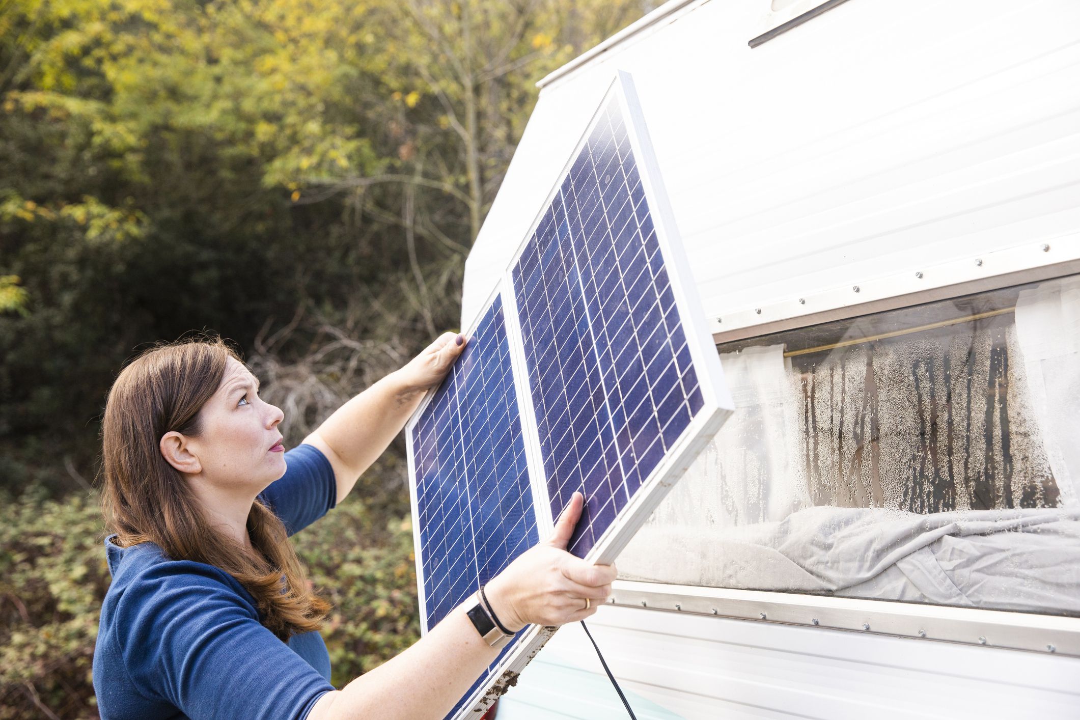 <p>Given their love of the great outdoors, it should be no surprise that some RVers have taken extra steps to reduce the environmental impact of their vehicles. Go RVing says that nearly 20% of RVers use solar panels to run some of their on-board systems. While there are some<a href="https://camperreport.com/rv-solar-power/"> downsides to solar</a>, one huge benefit is that many RVers qualify for a <a href="https://www.rvtravel.com/tax-corner-tax-credit-for-solar-panels-on-an-rv/">solar tax credit</a>. </p>