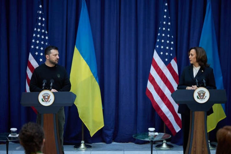 Zelensky, Harris discuss Ukraine's security, resilience during Munich ...