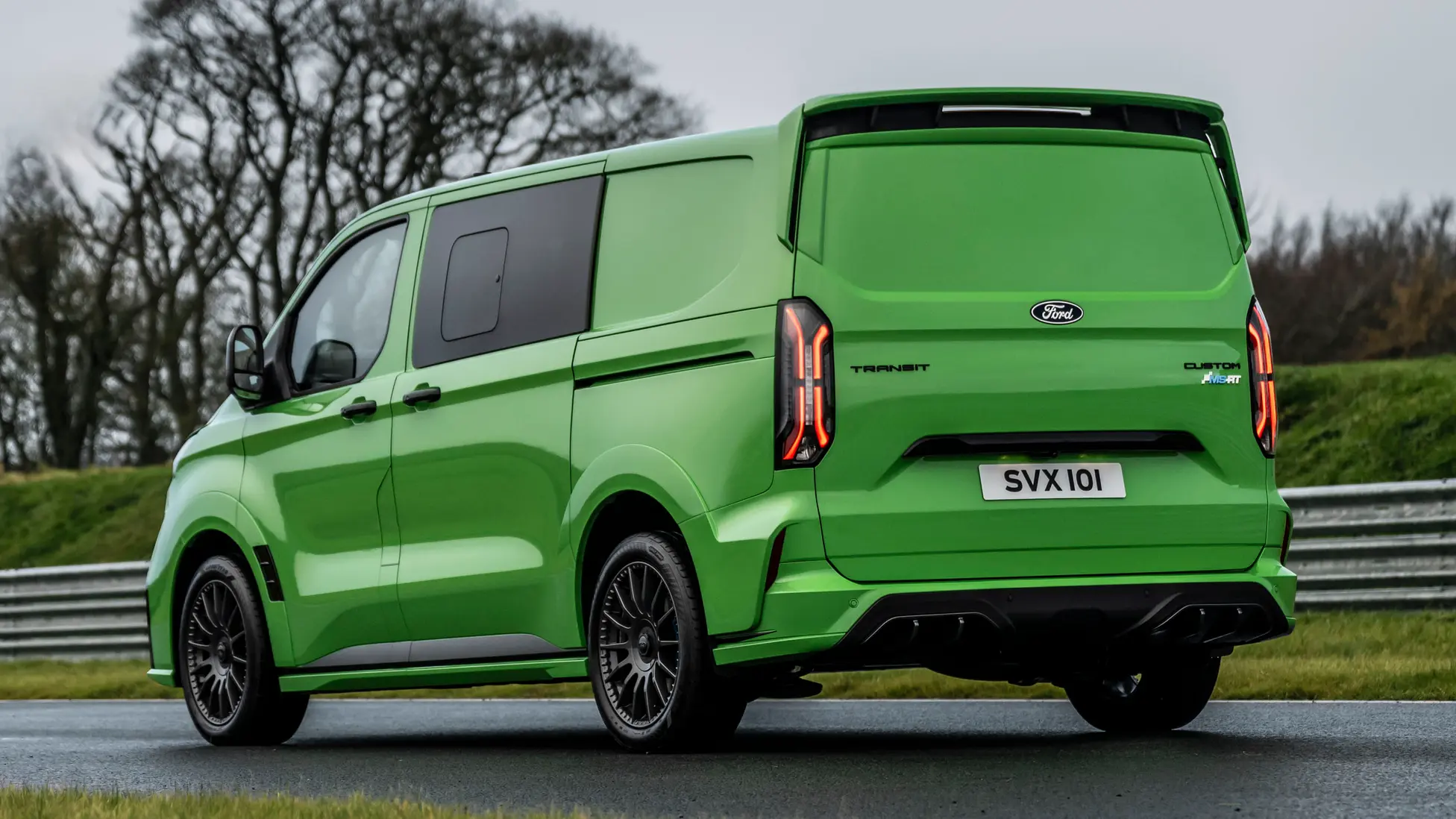like the ranger ms-rt but want more space? check out ford's bodykitted transit