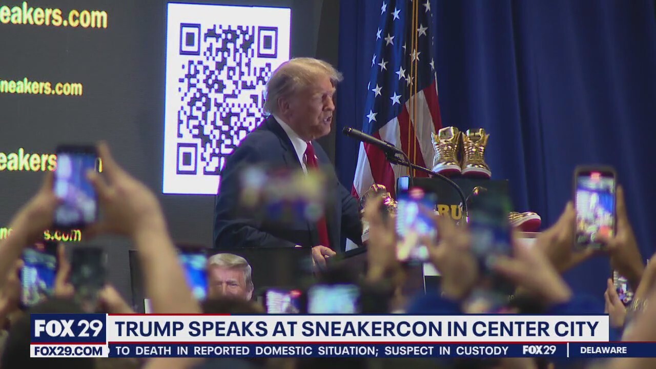 Donald Trump Attends Sneaker Con, Introducing Sneaker Line In Campaign ...