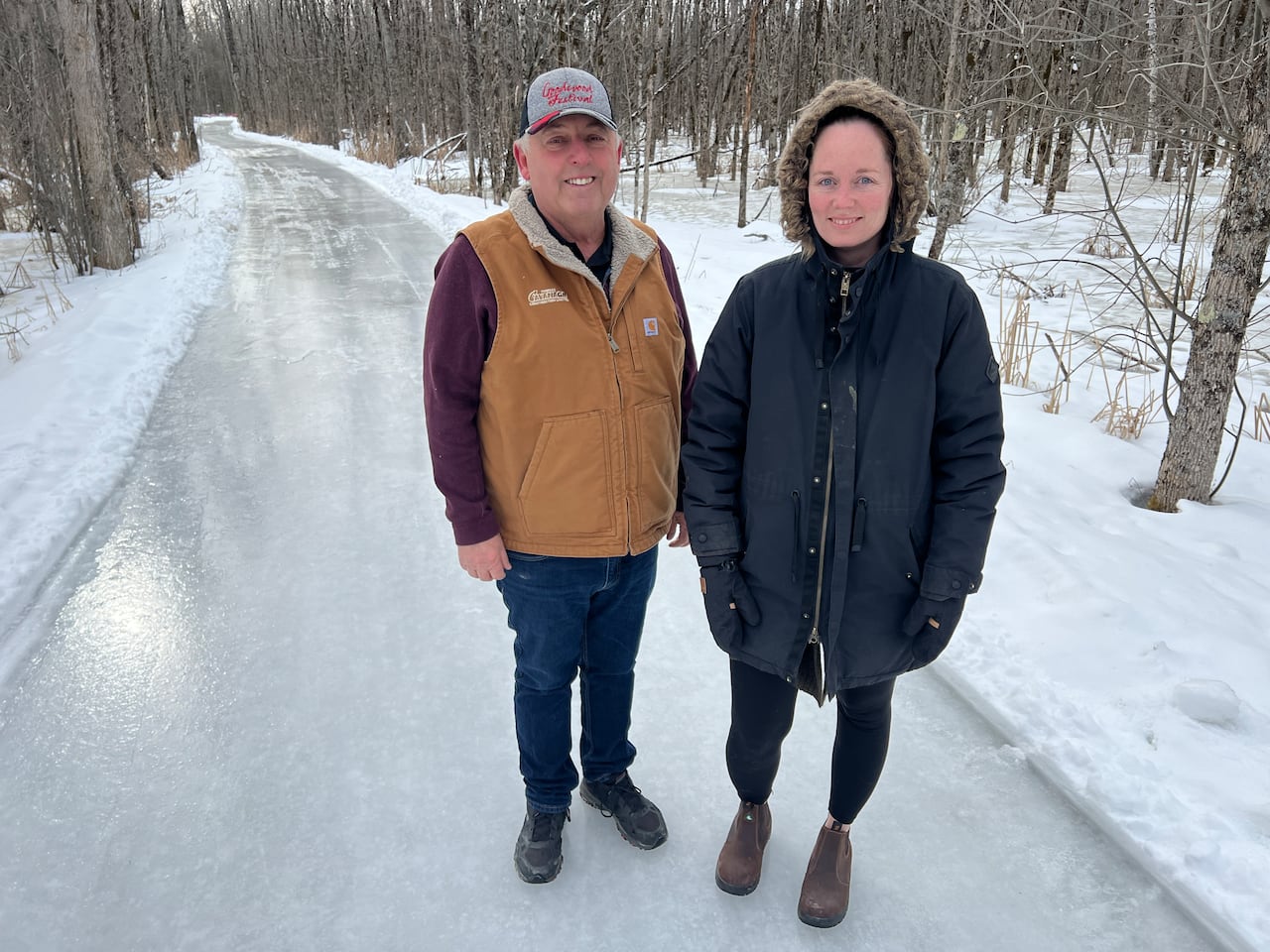 new skating loop in beckwith township now open
