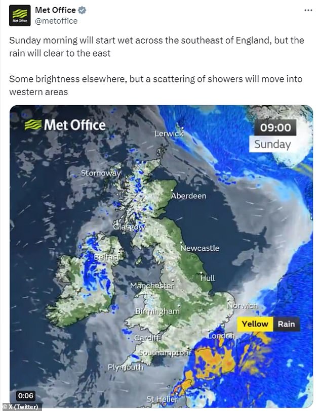 uk weather: flooding chaos across britain after met office issued new yellow warnings for rain across the south east