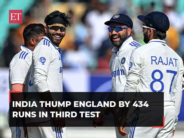 India Beat England By 434 Runs In Third Test To Take 2-1 Lead In Five ...