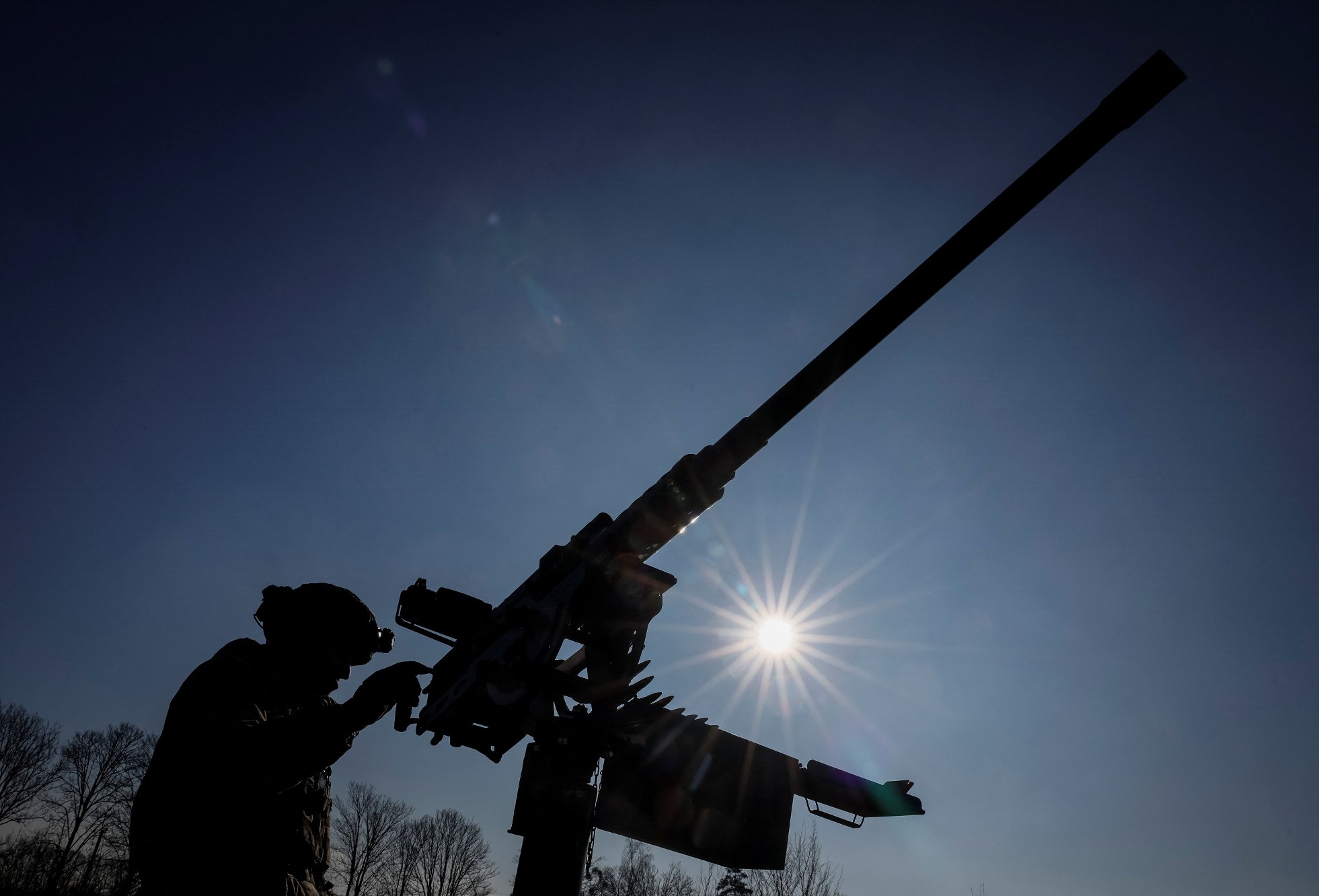 ukraina skjøt ned raketter, droner og fly