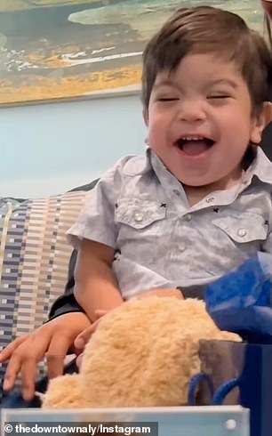 tear-jerking moment mom of 14-month-old toddler who drowned in backyard pool weeps as she listens to his heart beating inside another little boy's chest after donating his organs