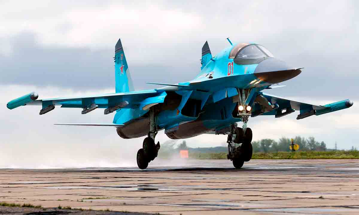 video: ukrainerne skal ha skutt ned enda en su-34 jagerbombefly