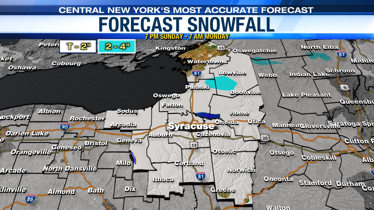 blustery with lake snow mainly north sunday