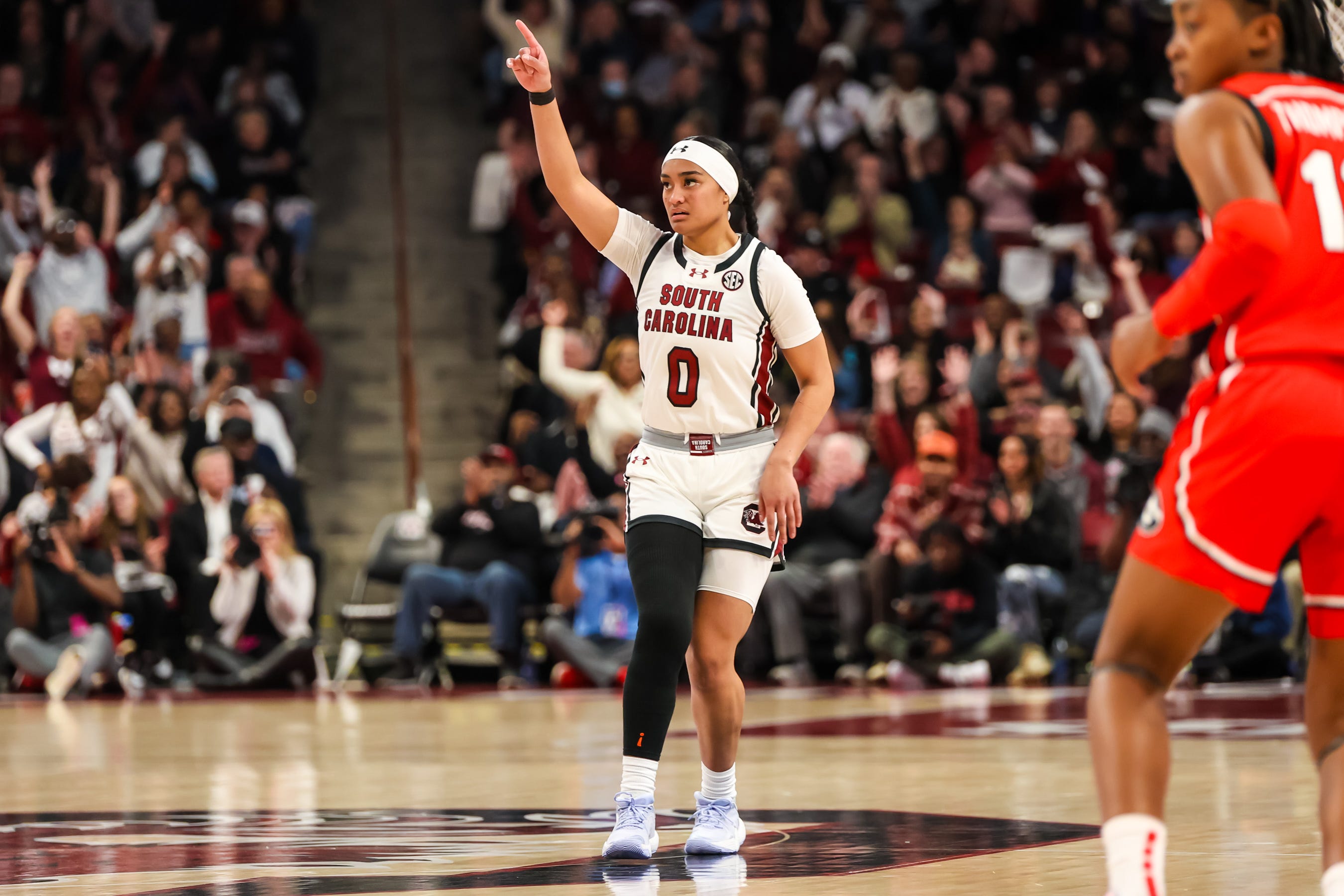 South Carolina women's basketball outlasts after trailing by 7