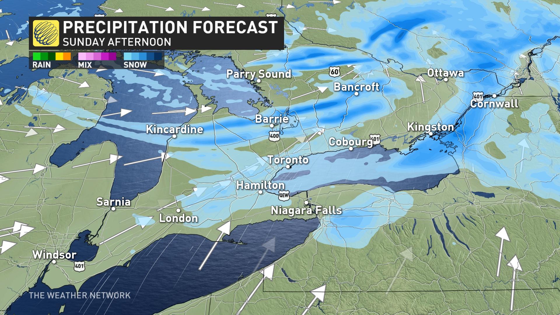 poor travel expected as snow squalls push through parts of southern ontario