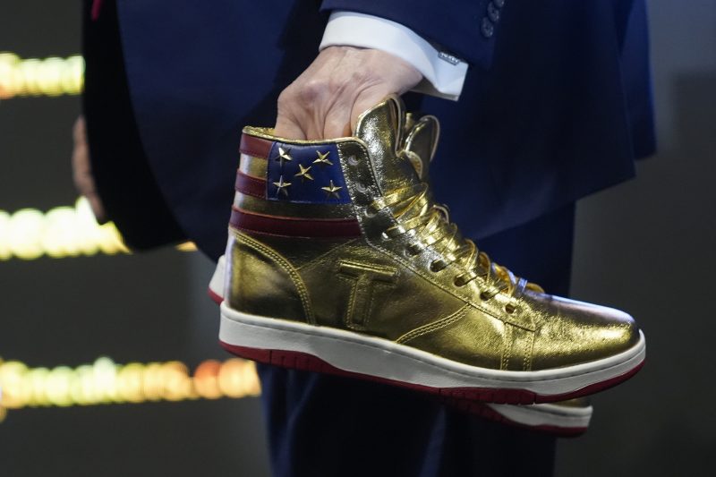 Photos: Trump Unveils $399 ‘Never Surrender’ Sneakers Day After $355M ...