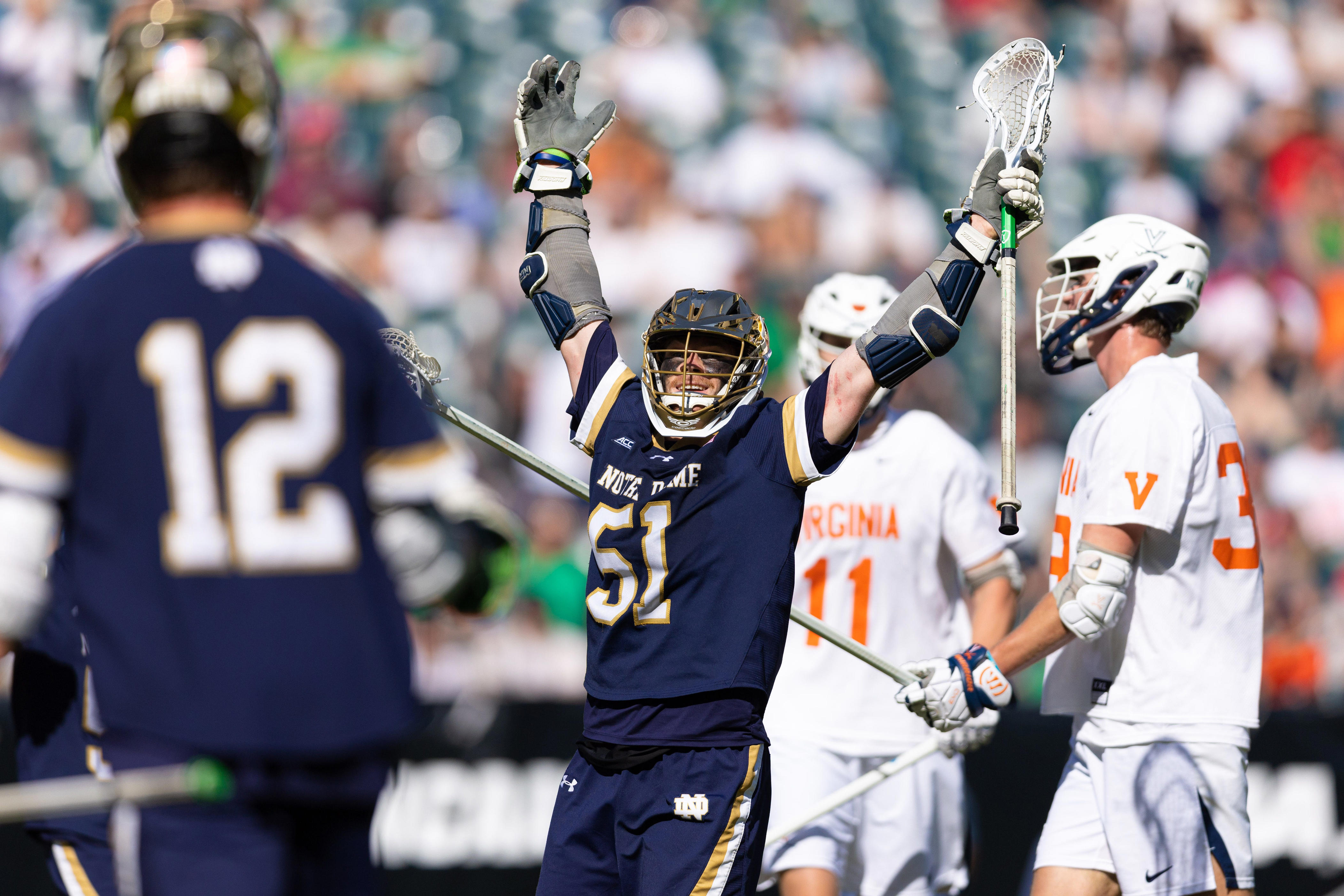 college lacrosse: no. 1 notre dame accomplishes program first in obliterating marquette