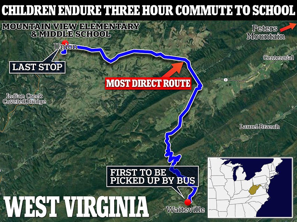 West Virginia kindergarteners endure 3hour commute to and from school