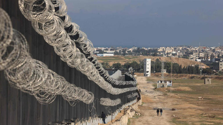 Le long de la frontière entre Gaza et l'Egypte, se trouve la ville de Rafah. 1,4 million de Palestiniens déplacés s'y entassent désormais. AFP/Mohammed Abed