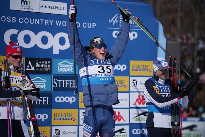 american claims surprise win in world cup cross-country race in minneapolis