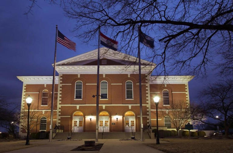 The Platte County Courthouse in Platte City, Mo.