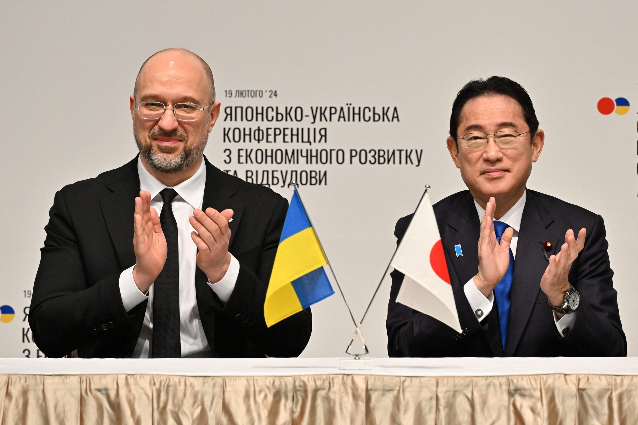 日・ウクライナ経済復興推進会議 ウクライナ首相が復興協力要請