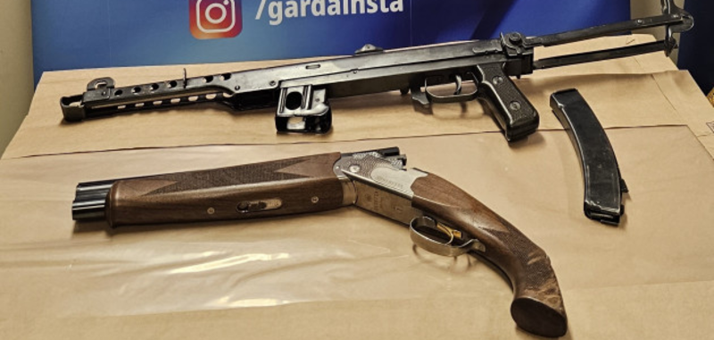 two people have been released on 'strict' bail after appearing in court over a firearms seizure