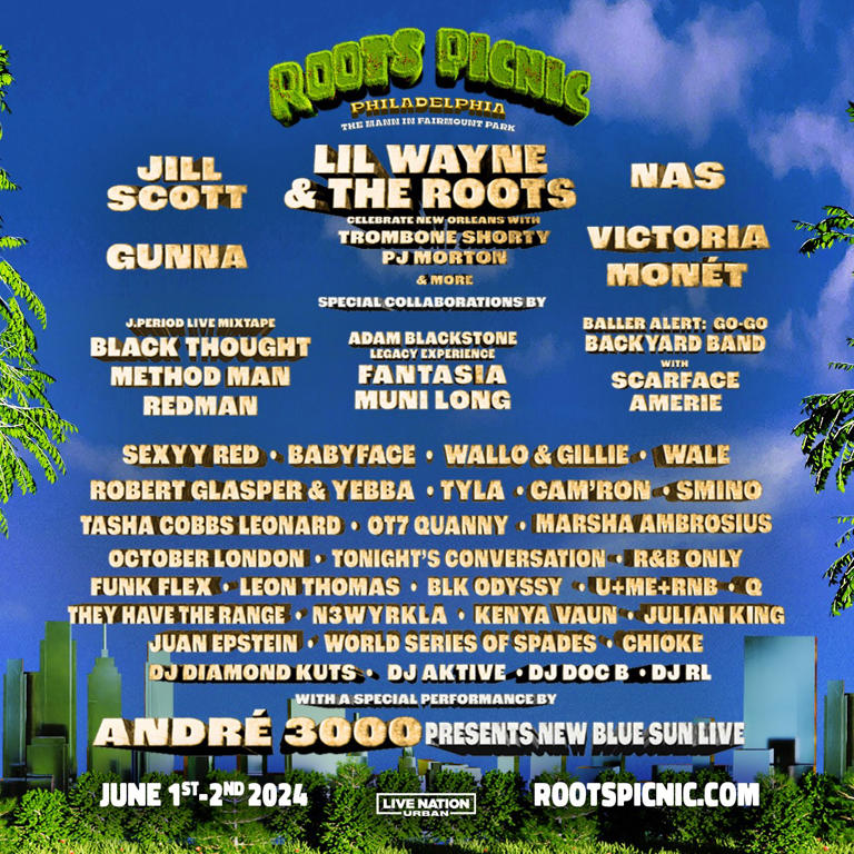 The Roots Tap Lil Wayne, André 3000 for 2024 Roots Picnic