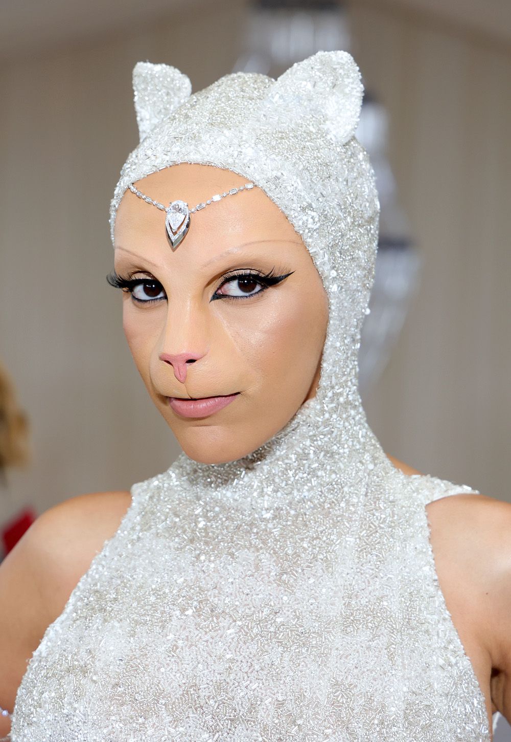 <p>                     In a move that truly nailed the brief – and went down as one of the most memorable beauty looks in Met Gala history – Doja Cat attended the 2023 event, which was inspired by the late fashion designer, as Karl Lagerfeld’s cat, Choupette.                   </p>