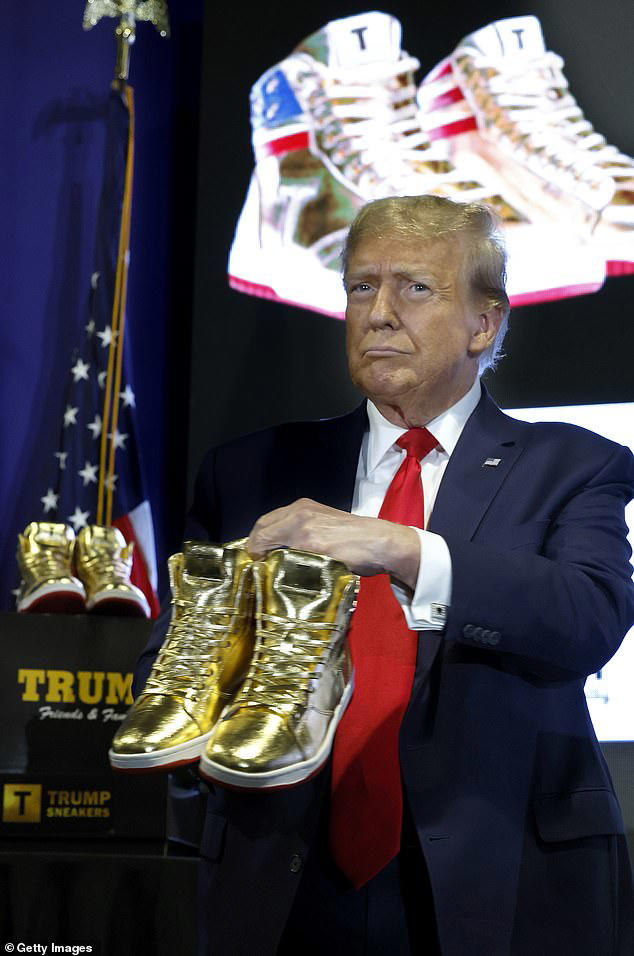 MAGA mania! Russian oligarch buys pair of autographed Trump sneakers ...