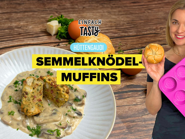 Mit gelingsicheren Semmelknödel-Muffins bringt man den Berghütten ...