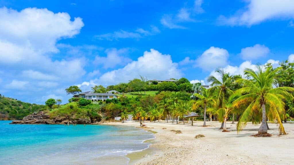 <p><a href="https://bigadventureswithlittlefeet.com/antigua-beaches/">Antigua has 365 beaches</a> with soft golden sand and clear blue waters. The fun part is deciding which to visit! To help whittle it down for you, we’ve selected three of our favorites to kick-start your exploration:</p><p><strong>Galleon Beach:</strong> Close to Nelson’s Dockyard, this beach has a great variety on offer, from paddleboard hire to snorkeling and a workshop running a rum masterclass. It has something for everyone, plus a very cool restaurant in the middle called Loose Cannon.</p><p><strong>Coco Beach:</strong>  With soft white sands, clear blue waters, and a very chilled-out vibe, this is the ultimate in perfect Caribbean beach.  It’s never too busy, and there aren’t many facilities, which is ideal if you are looking for quiet.</p><p><strong>Dickenson Bay: </strong> if you’re looking for a buzzing Caribbean beach with everything on tap.  You can mix it up with water sports, such as scuba diving or paddleboarding, with great food and beach bar vibes.</p>