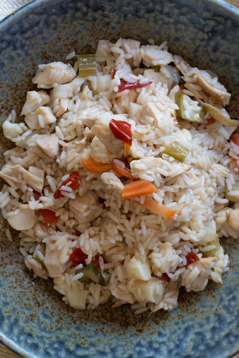 Rice Salad With Chicken - A Great Way To Use Leftovers