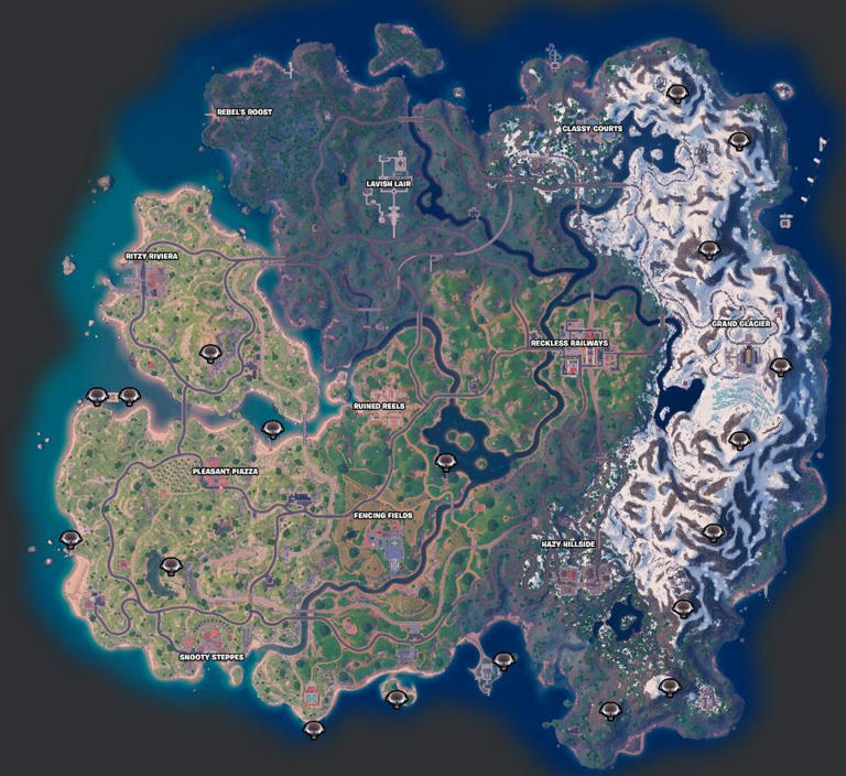 All Launchpad Locations In Fortnite Chapter 5 Season 1