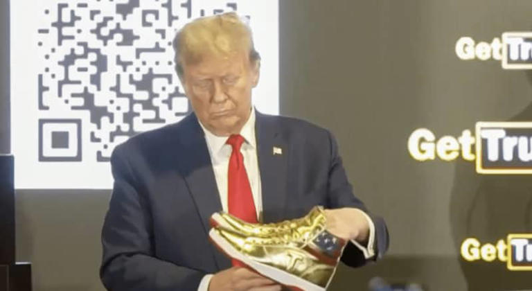 'We are not liable': Fine print says Trump gold sneakers won't ship for ...