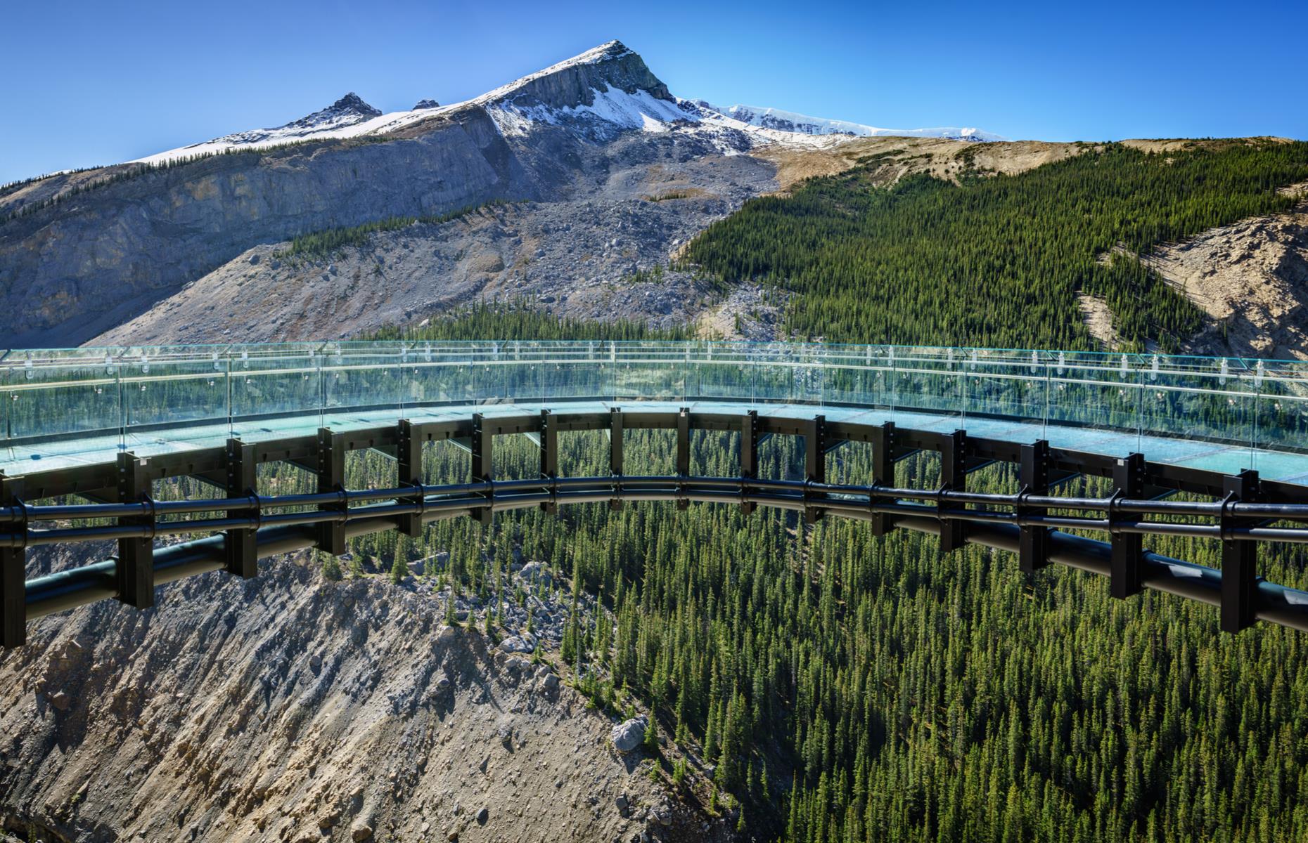 <p>There are many trails and viewpoints to seek out along the way. A popular destination is the Columbia Icefield, the largest icefield in the Rockies. If you have a head for heights, make for the Glacier Skywalk where you can gaze down on the Sunwapta Valley from a glass-floored observation platform that juts out over a 918-foot (280m) drop.</p>