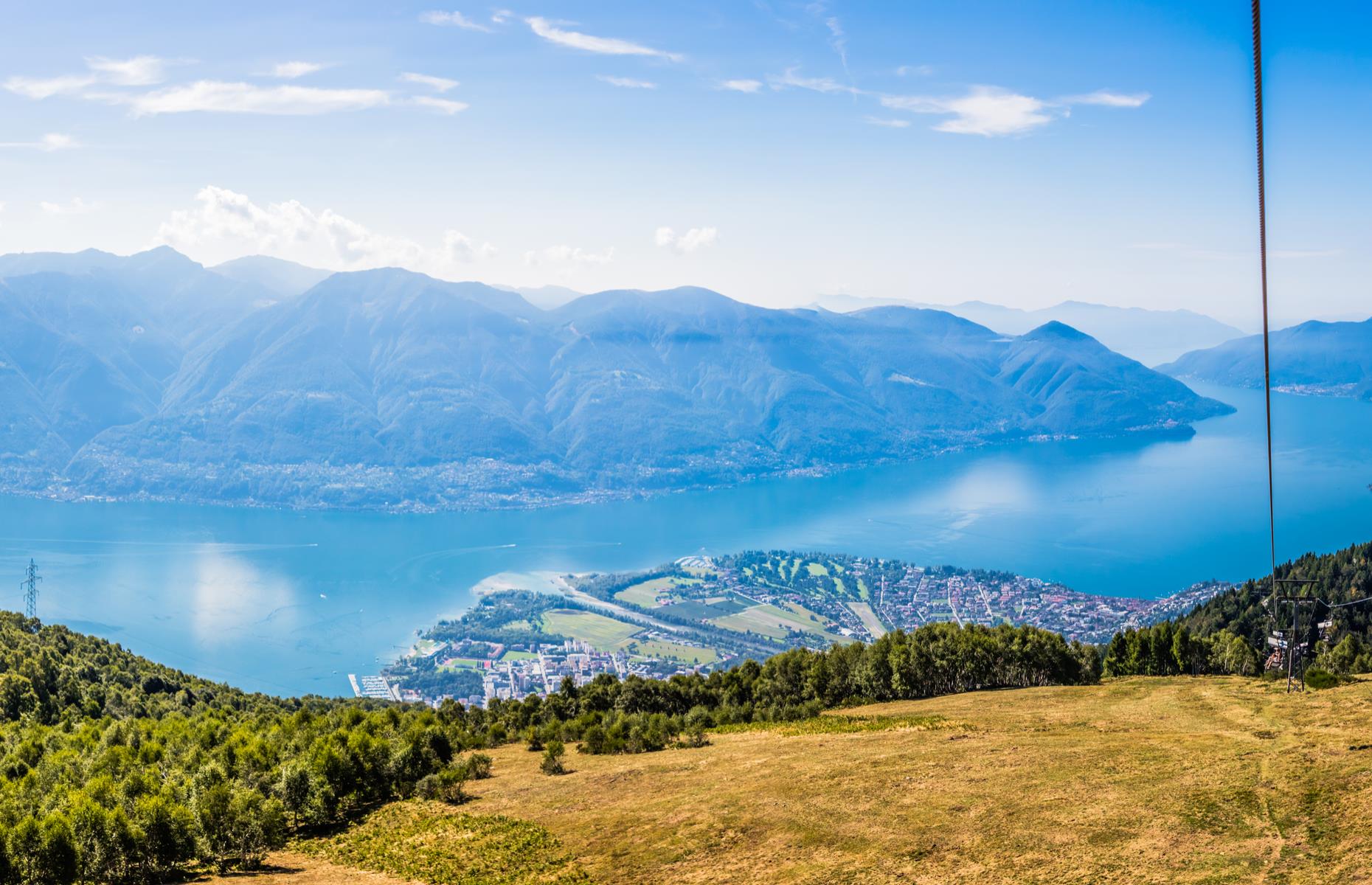 Before cable cars were first set up here, skiers would trudge up on foot. The slopes are still popular in winter and great for beginners, but it's also a perfect summer spot. Spot swooping paragliders and enjoy a 360-degree panorama, encompassing the whole of the Lake Maggiore basin and the surrounding Lepontine Alps.